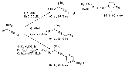 Scheme 1. Transformations of terminal propargylamines.