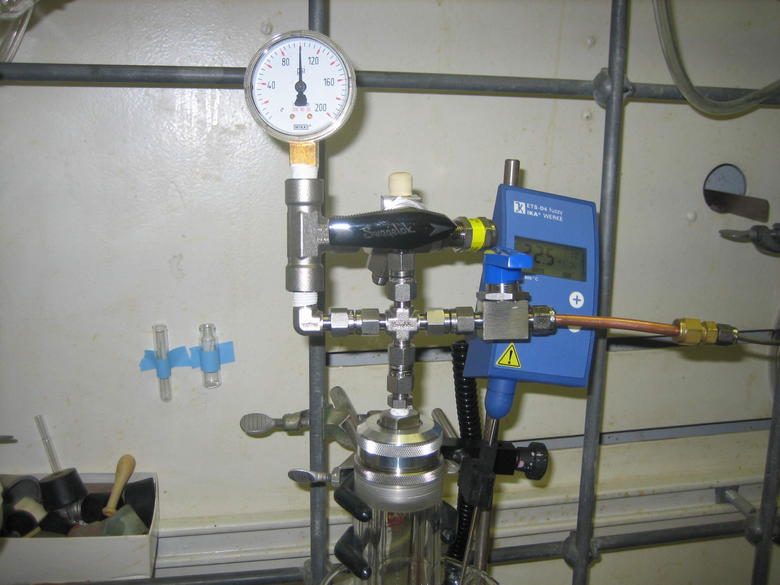 Figure 5. Pressure maintained at 100 psi throughout the procedure.