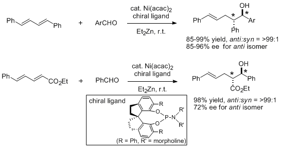 Figure 2. Asymmetric Ni-Catalyzed Homoallylation of Aldehydes