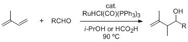 Figure 7. Ru-Catalyzed Reductive Coupling of Aldehydes and Dienes