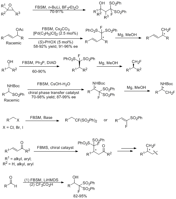 Scheme 1. Synthetic Applications of FBSM (2)