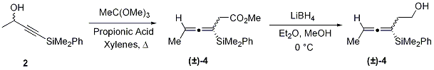 Scheme 3. Synthesis of the racemic alcohol
