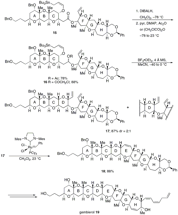 Scheme 1. Kadota and Yamamoto's Total Synthesis of Gambierol.