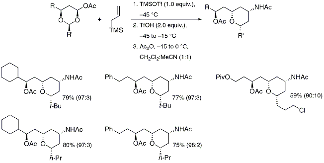 Figure 8. Synthesis of 4-Amino Tetrahydropyrans.