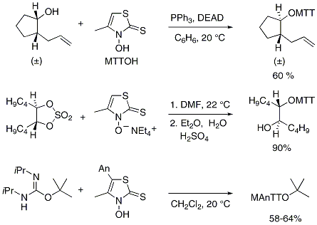 Figure 4.





Synthesis of O-alkyl thiohydroxamates from an alcohol, cyclic sulfate, or an isourea.,