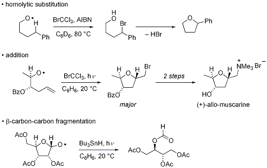 Figure 6.





Application of homolytic substitution, addition, and β-carbon-carbon bond fragmentation of alkoxyl radicals in synthesis.Hartung, J.; Kneuer, R.





Tetrahedron:Asymmetry 2003, 14, 3019-3031.





